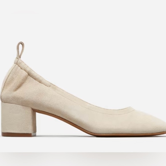 NWOT Everlane Shoes Everlane The Italian Leather Day Heel In Tan Suede Size 7 - Picture 3 of 10